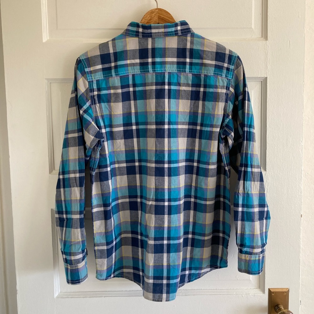 👚 NWT [Cherokee] Western Plaid Cotton Shirt Button Down, Size XL, NWT - Picture 2 of 5